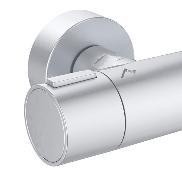 Ideal Standard Ceratherm Alu+ Silver Exposed Thermostatic Shower System - Image 6