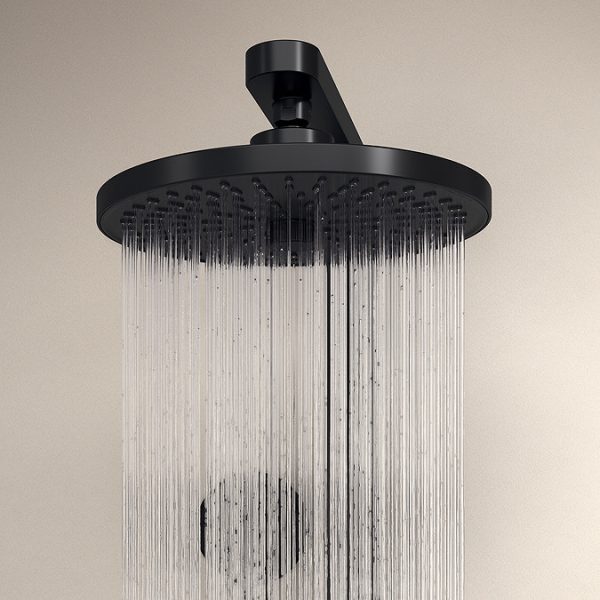 Ideal Standard Ceratherm Alu+ Silk Black Exposed Thermostatic Shower System - Image 4
