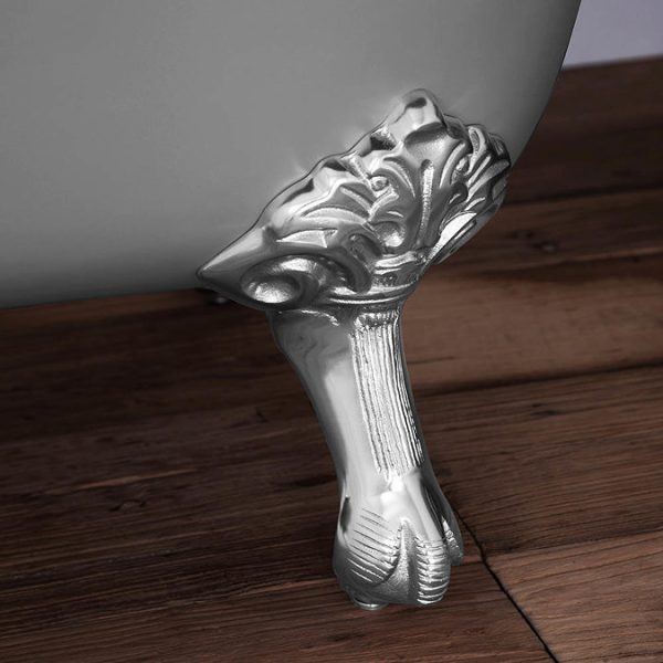 Hurlingham Marlowe Cast Iron Roll Top Slipper Bath (1720x740mm) with Feet - Image 4