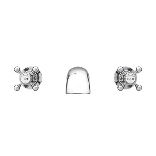 Chatsworth 1928 Traditional Wall Mounted Crosshead Bath Filler Tap - Image 2