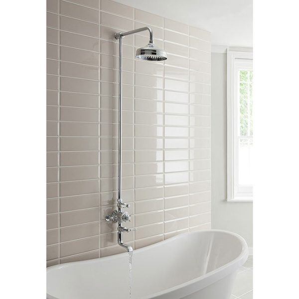 Crosswater   Belgravia Thermostatic Shower Valve with Fixed Head & Bath Spout - Image 5