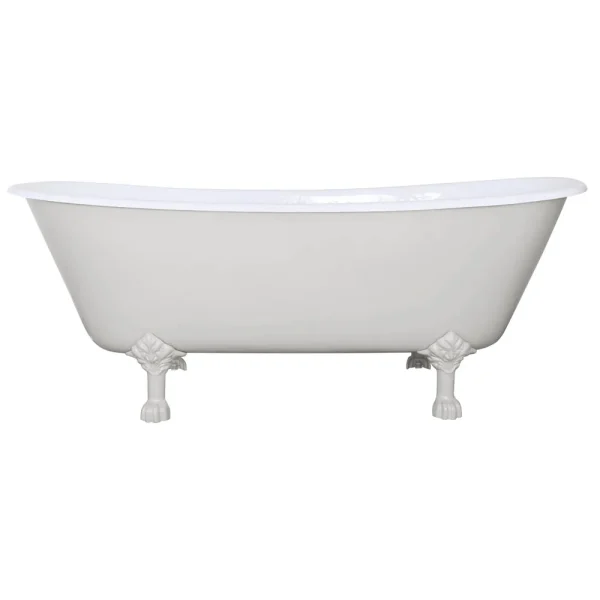 Hurlingham Prior Cast Iron Roll Top Bath (1720x680mm) with Feet