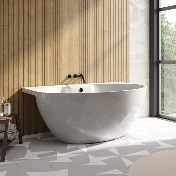Orbit BTW Modern Free Standing Bath (1515 x 940mm) - Image 2