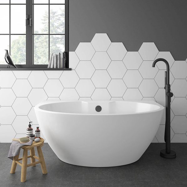 Orbit BTW Modern Free Standing Bath (1515 x 940mm) - Image 3