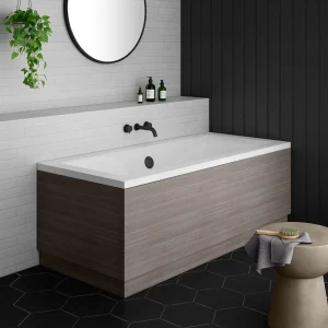 Brooklyn Grey Avola Double Ended Bath