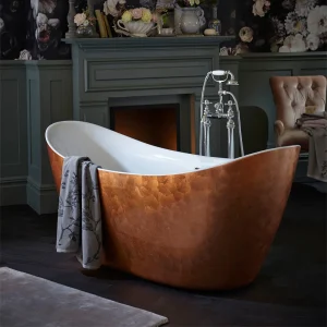 Heritage Hylton Freestanding Acrylic Bath (1730 x 730mm)   Copper Effect