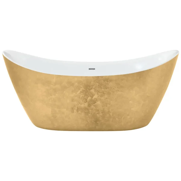 Heritage Hylton Freestanding Acrylic Bath (1730 x 730mm)   Gold Effect
