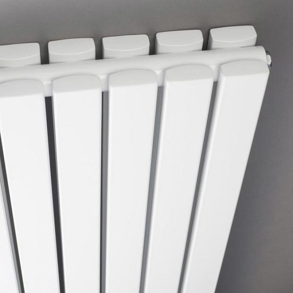Bilbao White Double Panel Designer Radiator (1800 x 354mm) - Image 2