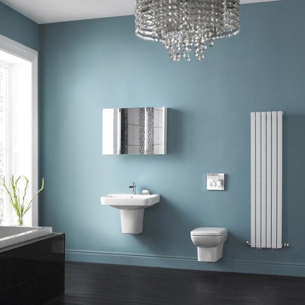 Bilbao White Single Panel Designer Radiator (1800 x 354mm) - Image 2