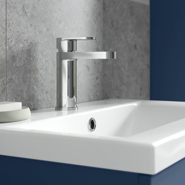 Nuie Binsey Mono Basin Mixer with Push Button Waste - Image 2