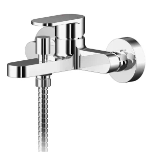 Nuie Binsey Wall Mounted Bath Shower Mixer + Shower Kit