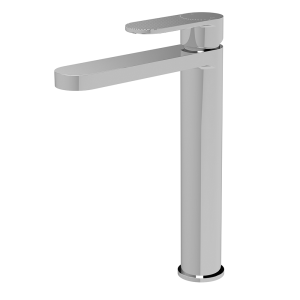 Nuie Cyprus Fluted High Rise Mono Basin Mixer Tap   Chrome