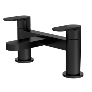 Nuie Cyprus Fluted Bath Filler Tap   Matt Black