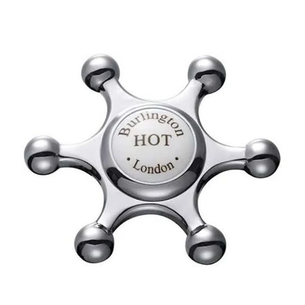 Burlington Birkenhead Regent   Chrome 3" Basin Taps - Image 2