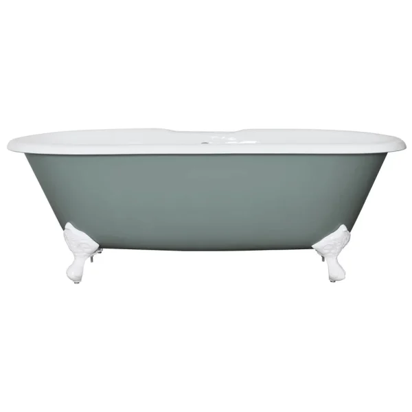 Hurlingham Dryden Cast Iron Roll Top Bath (1690x750mm) with Feet
