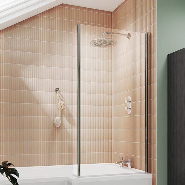 Laguna Whirlpool Spa 8 Jet L Shaped Shower Bath + Screen - Image 2