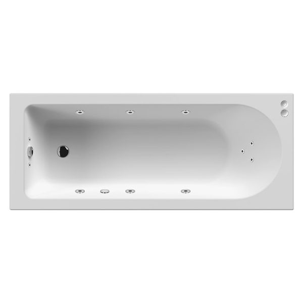 Laguna Whirlpool Spa 11 Jet Round Single Ended Bath 1700mm x 700mm - Image 4