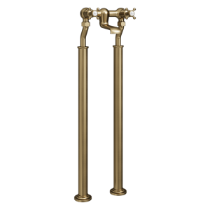 Crosswater Belgravia Crosshead Freestanding Bath Filler   Brushed Brass