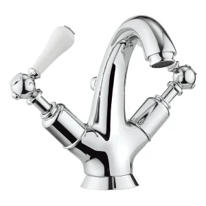 Crosswater   Belgravia Lever Highneck Monobloc Basin Mixer Tap with Pop up Waste