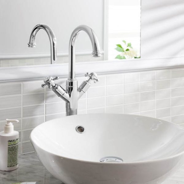 Crosswater   Belgravia Crosshead Tall Monobloc Basin Mixer Tap   Chrome - Image 4