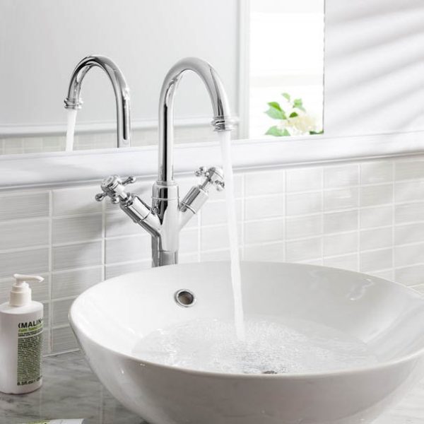 Crosswater   Belgravia Crosshead Tall Monobloc Basin Mixer Tap   Chrome - Image 2