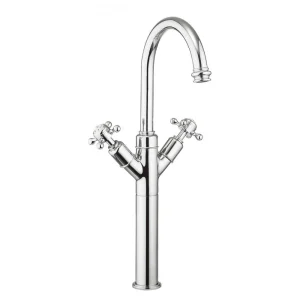 Crosswater   Belgravia Crosshead Tall Monobloc Basin Mixer Tap   Chrome