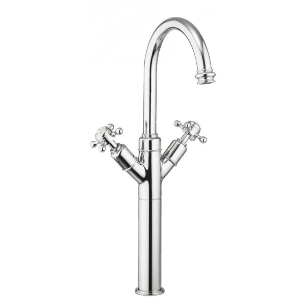Crosswater   Belgravia Crosshead Tall Monobloc Basin Mixer Tap   Chrome