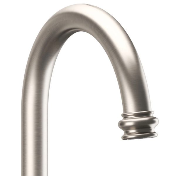 Crosswater Belgravia Crosshead Tall Monobloc Basin Mixer Tap   Brushed Nickel - Image 2