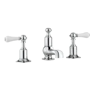 Crosswater   Belgravia Lever 3 Tap Hole Basin Mixer with Pop up Waste