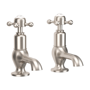 Crosswater Belgravia Crosshead Cloakroom Basin Taps   Brushed Nickel