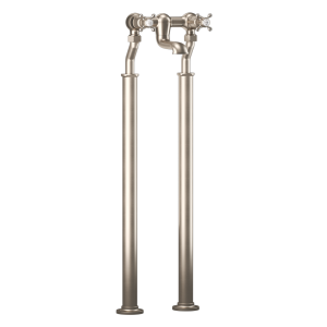 Crosswater Belgravia Crosshead Freestanding Bath Filler   Brushed Nickel