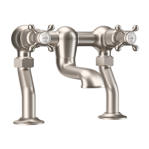 Crosswater Belgravia Crosshead Bath Filler   Brushed Nickel
