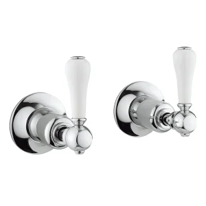 Crosswater   Belgravia Lever Wall Stop Taps