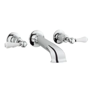 Crosswater   Belgravia Lever Wall Mounted Bath Spout with Stop Taps
