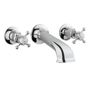 Crosswater   Belgravia Crosshead Wall Mounted Bath Spout with Stop Taps