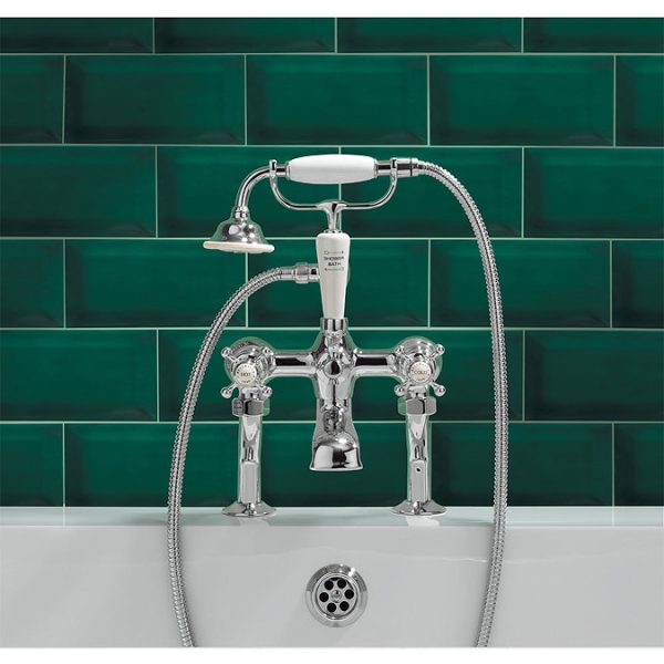 Crosswater   Belgravia Crosshead Bath Shower Mixer with Kit - Image 3