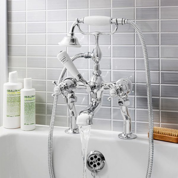 Crosswater   Belgravia Crosshead Bath Shower Mixer with Kit - Image 2