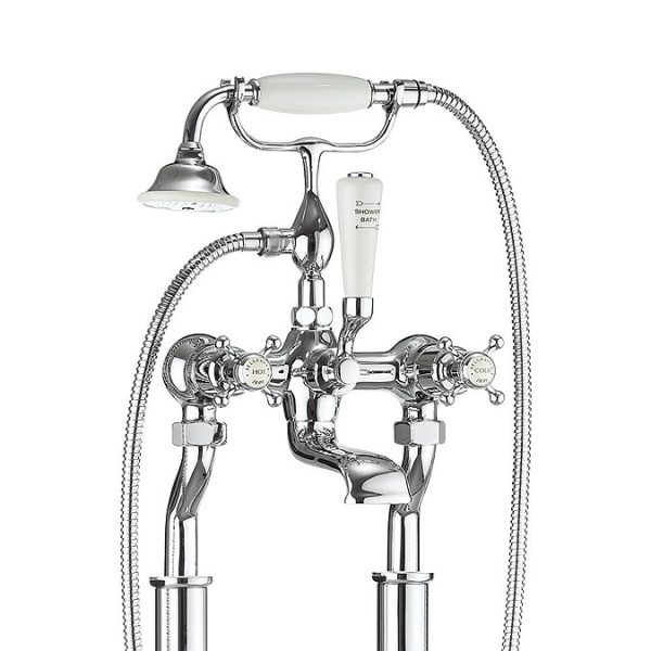 Crosswater   Belgravia Crosshead Floor Mounted Freestanding Bath Shower Mixer - Image 2