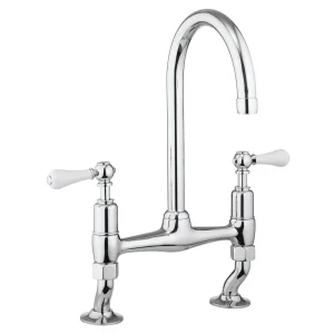 Crosswater   Cucina Belgravia Lever Dual Lever Kitchen Mixer   Chrome