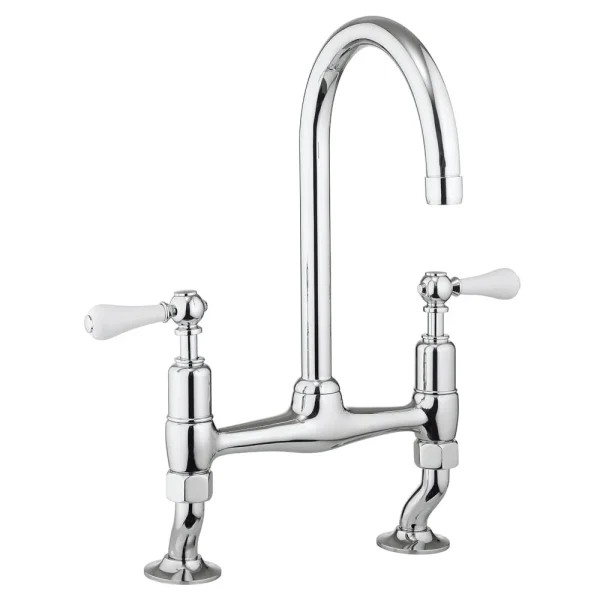 Crosswater   Cucina Belgravia Lever Dual Lever Kitchen Mixer   Chrome