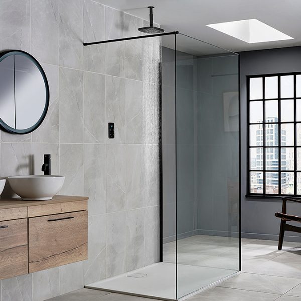 Triton ENVi 9.0KW Electric Shower with Ceiling Fed Fixed Head Kit   Black - Image 5