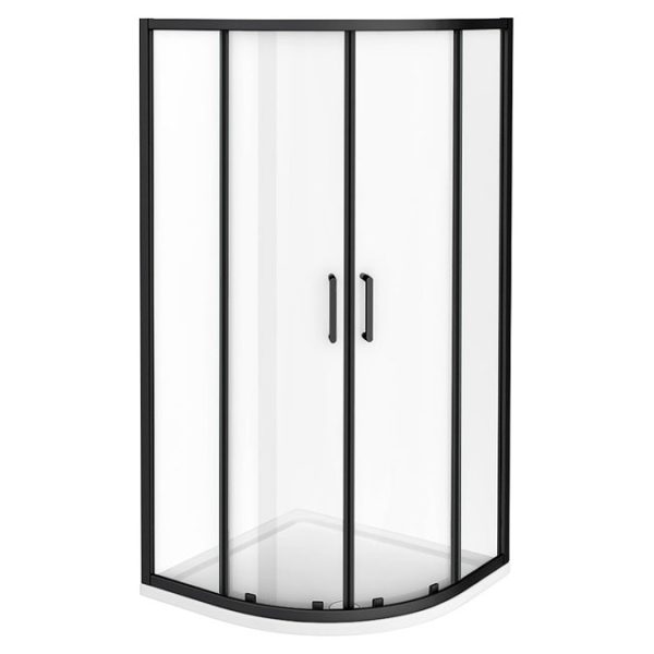 Toreno Matt Black 900 x 900mm Quadrant Shower Enclosure - Image 4