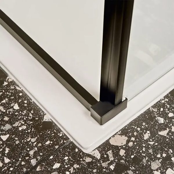 Merlyn Black Sliding Shower Door - Image 4
