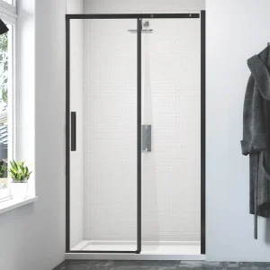 Merlyn Black Sliding Shower Door