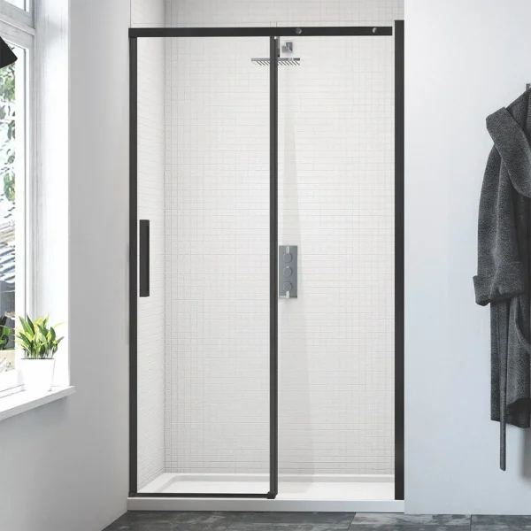 Merlyn Black Sliding Shower Door