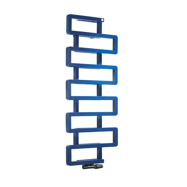 Terma Bookie Denim Blue Heated Towel Rail 1155 x 500mm - Image 5