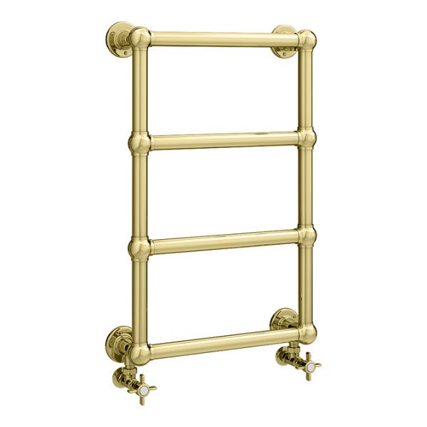 Chatsworth Traditional Vintage Gold 748 x 498 Wall Mounted Towel Rail - Image 2
