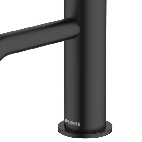 McAlpine Kelvin Mono Basin Mixer   Matt Black - Image 2