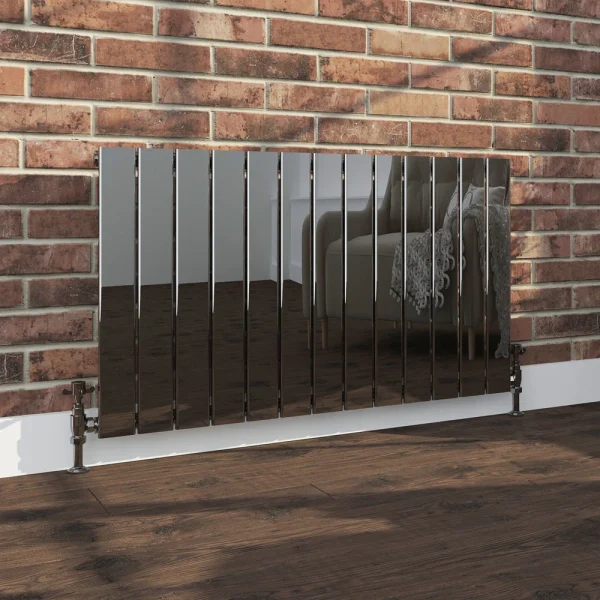 Urban Black Nickel Horizontal H600 x W984mm Radiator   Single Panel