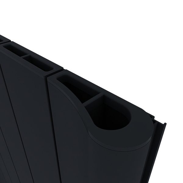 Carisa Boreas B Textured Black Electric Aluminum Radiator 1800 x 369mm - Image 2